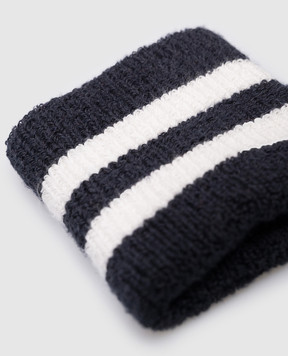 Brunello Cucinelli Blue striped cuffs MPO92566T