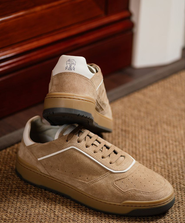 Brunello Cucinelli - Brown suede trainers MZUSIBZ307 - shop with