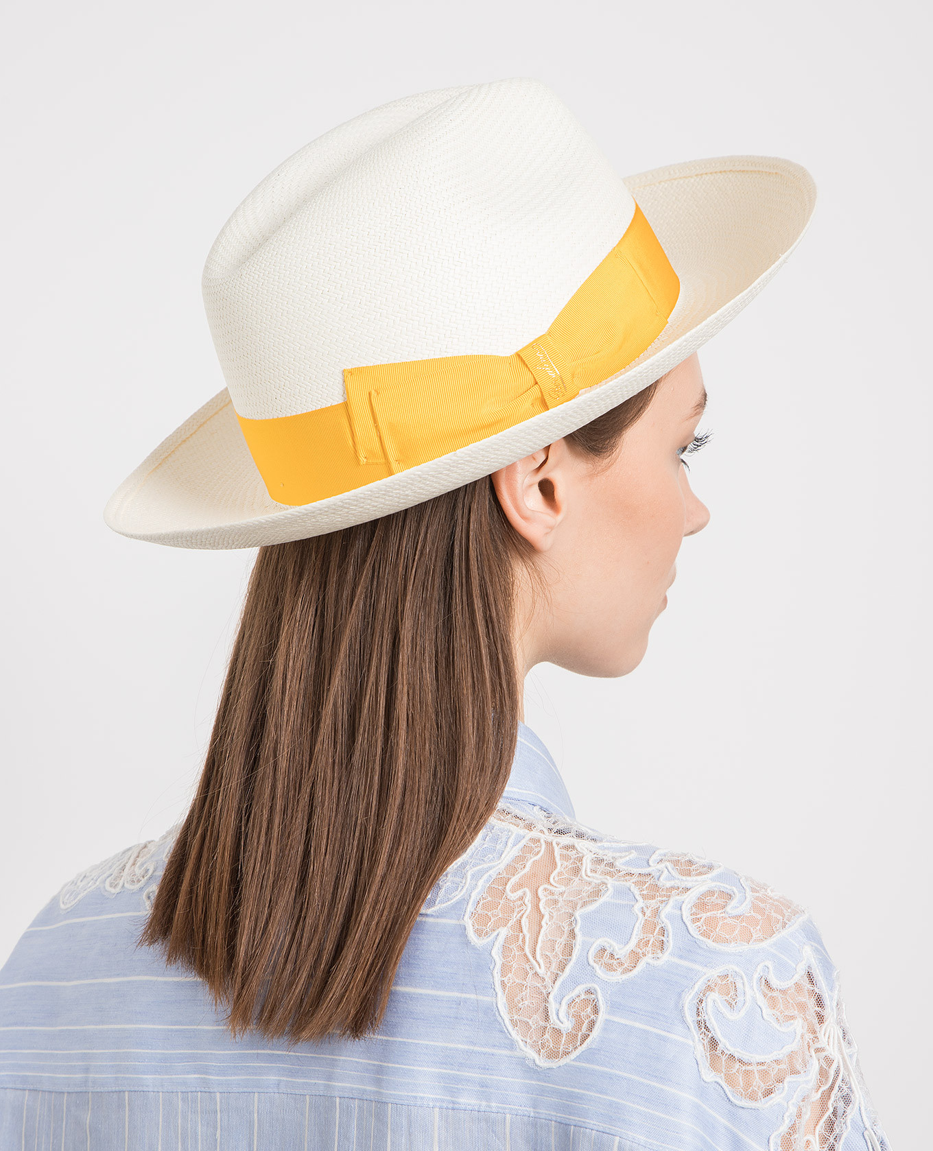

Giulietta white straw hat Borsalino