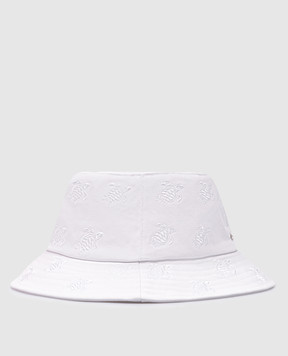 Vilebrequin White panama with logo embroidery OOMC4493