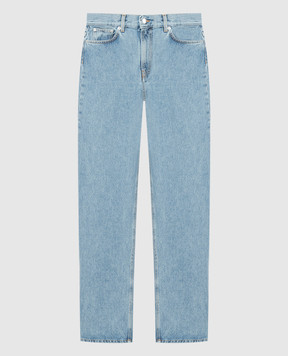 Lou Lou Studio Blue SAMUR jeans with logo patch SAMUR