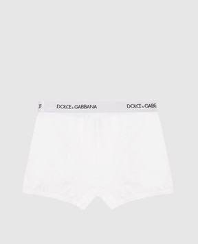 Dolce&Gabbana Children's set of white boxer briefs with logo L4J701G7OCT