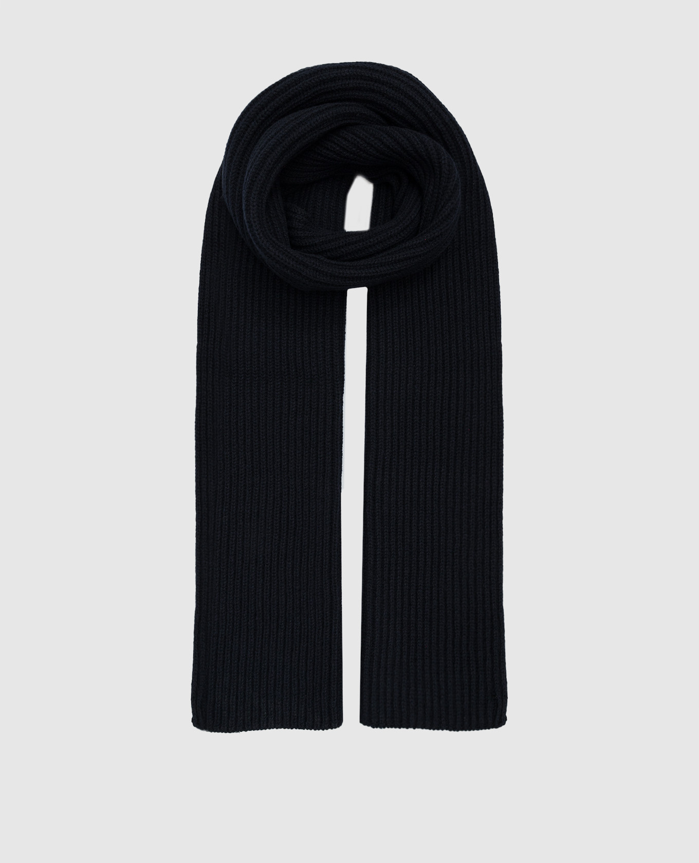 

Blue wool and cashmere logo scarf A.P.C, Синий