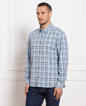 Peserico Blue checked shirt R56036L102513