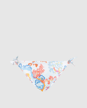 Vilebrequin White panties from the Flamme swimsuit with a print FLAH3H73