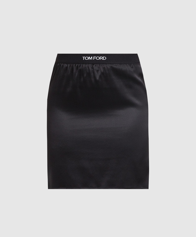 スカート TOM FORD Skirt Tom Ford Cream Mini Skirt With Leather Belt Trim Size FR 36