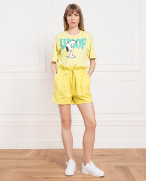 Philosophy di Lorenzo Serafini Yellow denim shorts A03200731