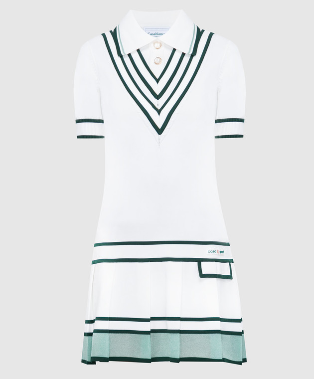 strapless open back dress YO-GAYA Women's Tennis Dress – White – Built-in Shorts – Racerback Fit