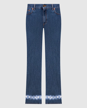 Valentino Blue flared jeans 4B3DD17N8CQ