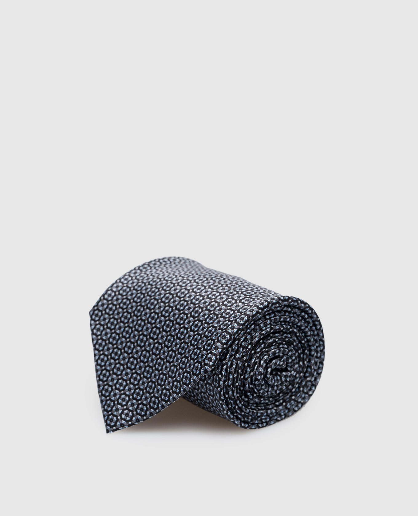 

Gray tie made of silk with a crystal pattern Stefano Ricci, Grey