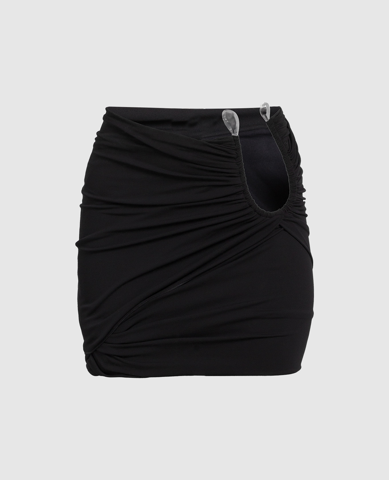 

Black draped mini skirt Thierry Mugler