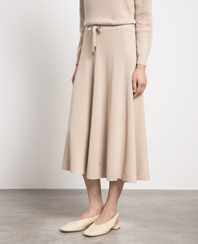 Brunello Cucinelli Beige midi skirt M19189569P