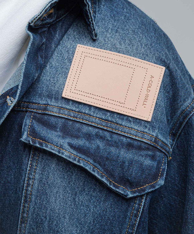 A Cold Wall - Denim shirt with a patch ACWMH055 - shop with