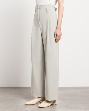 Philosophy di Lorenzo Serafini Green trousers with a high fit A03242126