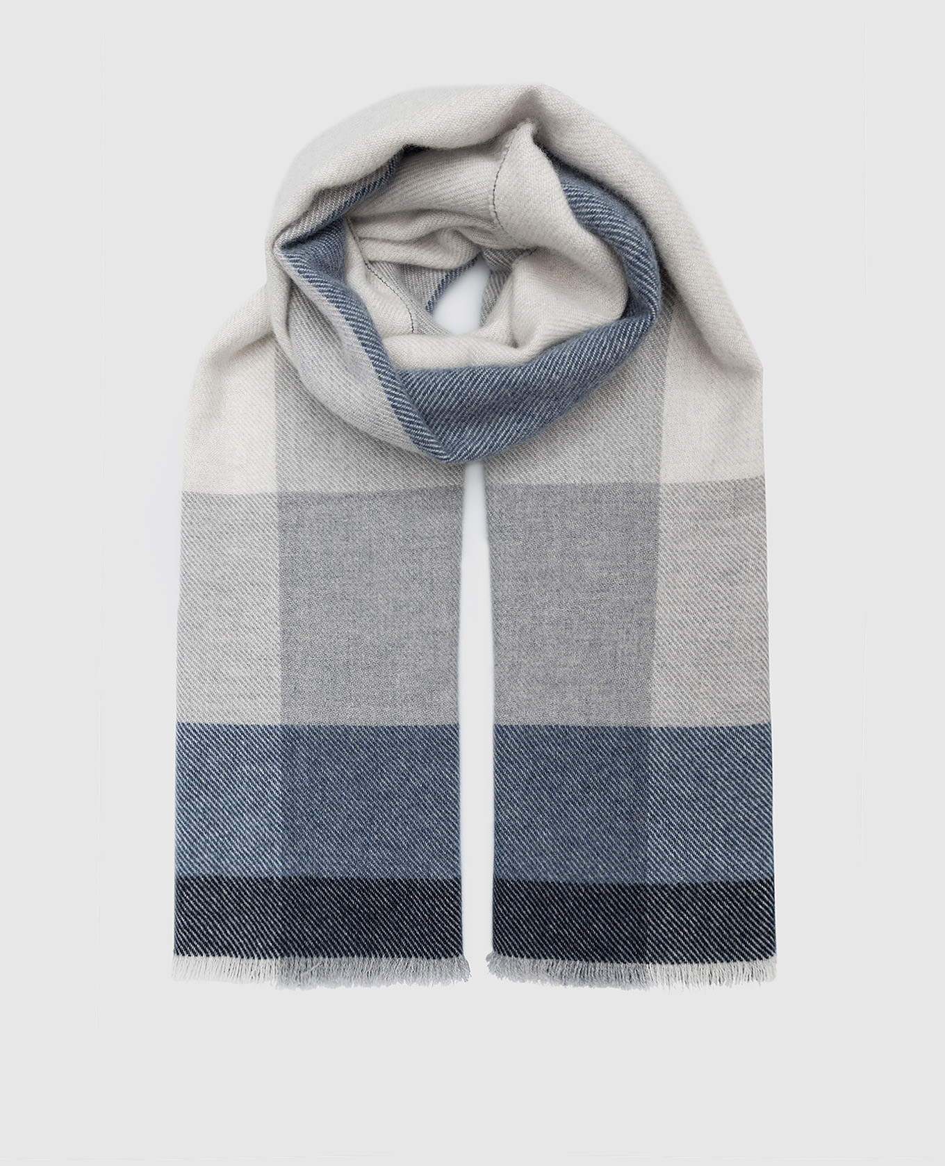 

Gray wool and cashmere scarf Brunello Cucinelli, Grey