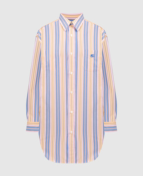 Etro GE01 striped shirt with Pegaso logo embroidery WRIA001899TR547