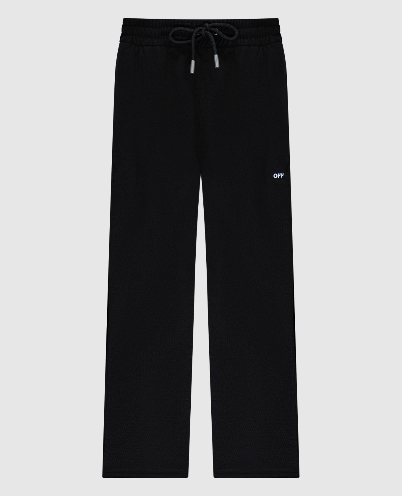 

Black sweatpants with contrasting logo embroidery Off-White