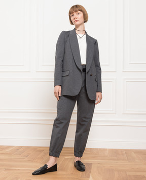 Brunello Cucinelli Charcoal jacket with eco-brass M0R242204P