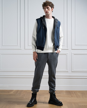Cashmere&Whiskey Blue double-sided vest GM0061340437