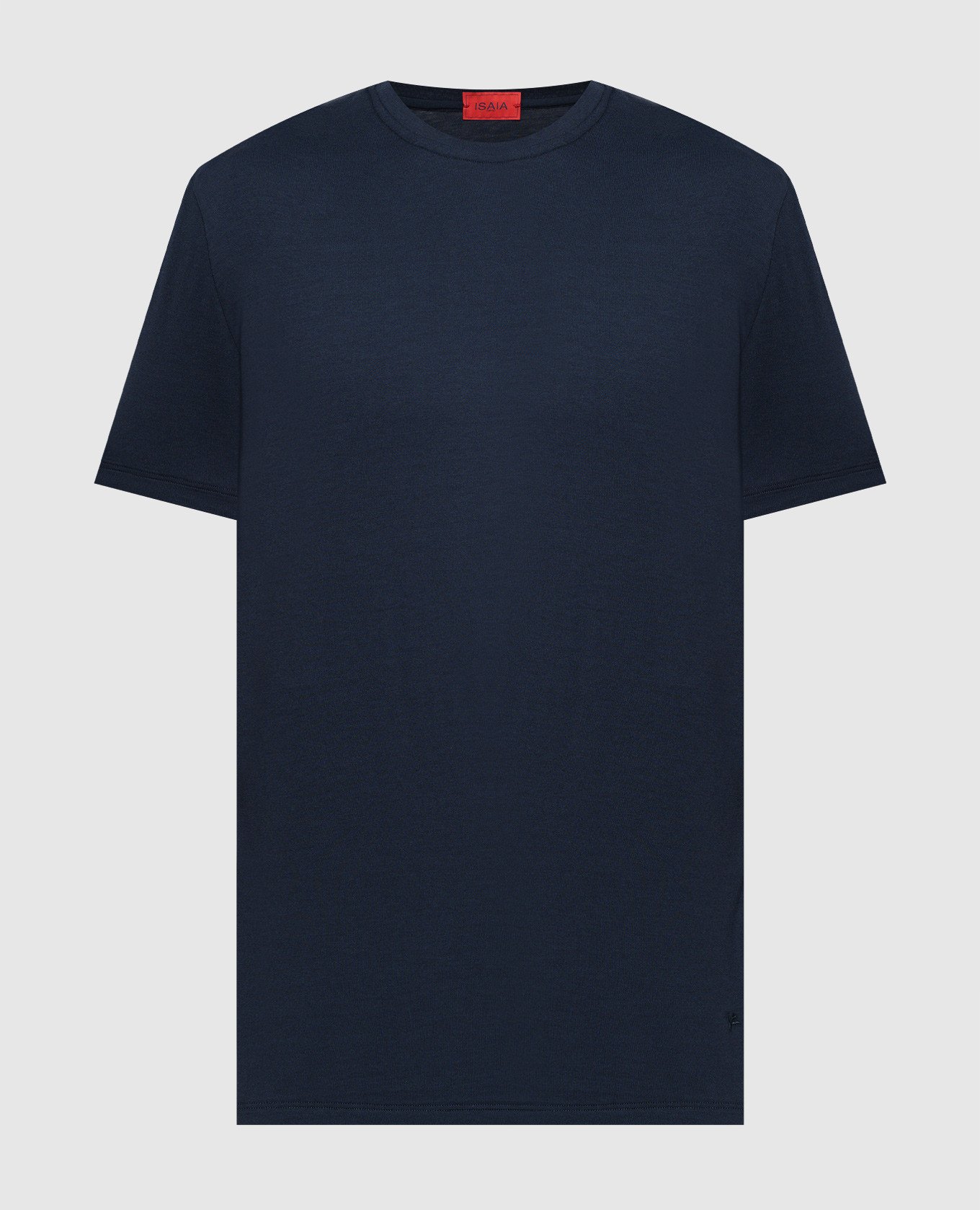 

Blue T-shirt with silk ISAIA