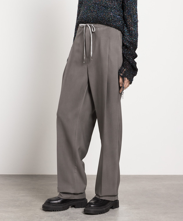 Maison Margiela - Gray pants made of wool S51KA0572S54954 - shop