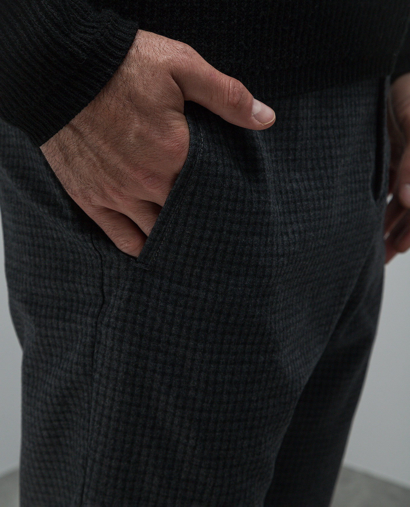 

Chiaiam gray check wool trousers Marco Pescarolo, Grey