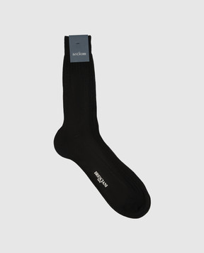 Bresciani Black striped socks MC009UN0001XX