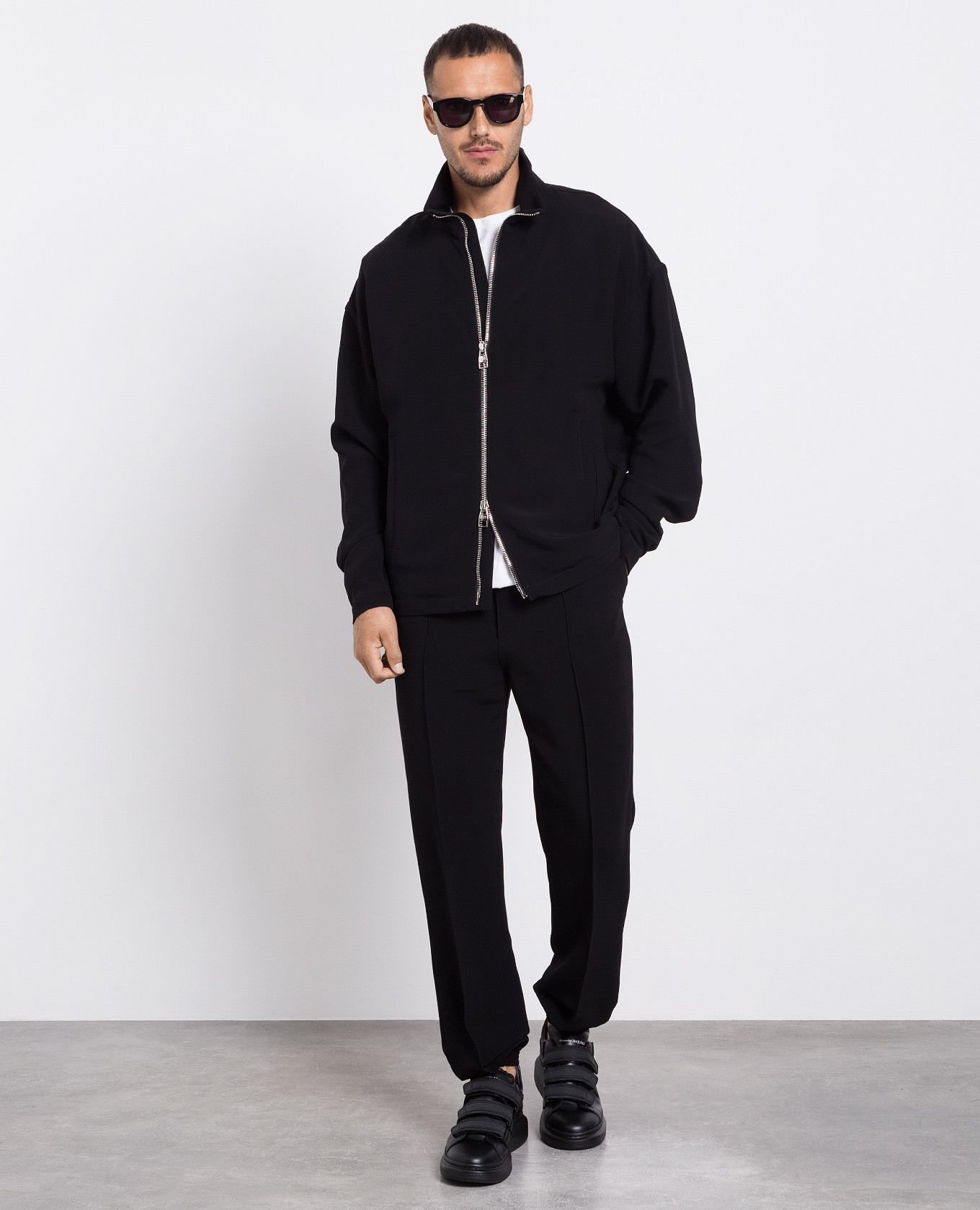 

Black windbreaker Alexander McQueen