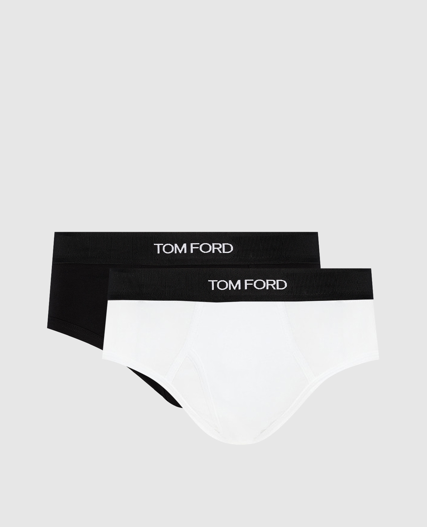 

A set of briefs with a logo Tom Ford, White