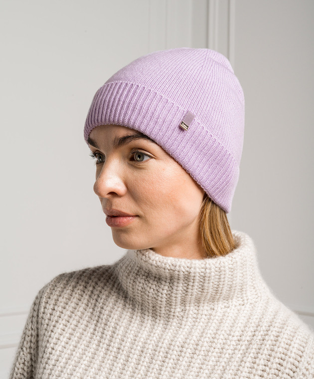 Herno Purple Wool Women\'s Hat RETRO Wool Felt Dura Bowler Derby Top Hat Men Women | Purple  main image 3