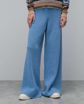 Ballantyne Blue wide trousers made of wool B1T0607W114