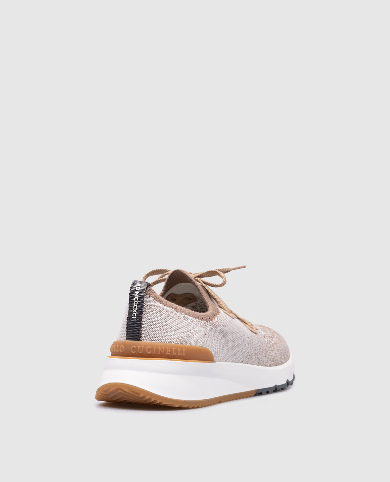 

Brown sneakers with a logo Brunello Cucinelli
