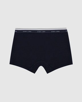 Story Loris Children's blue boxer briefs with logo print 1719846