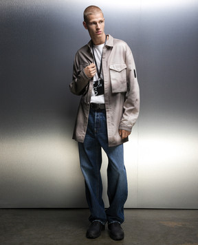 A Cold Wall Gray logo shirt ACWMSH106A