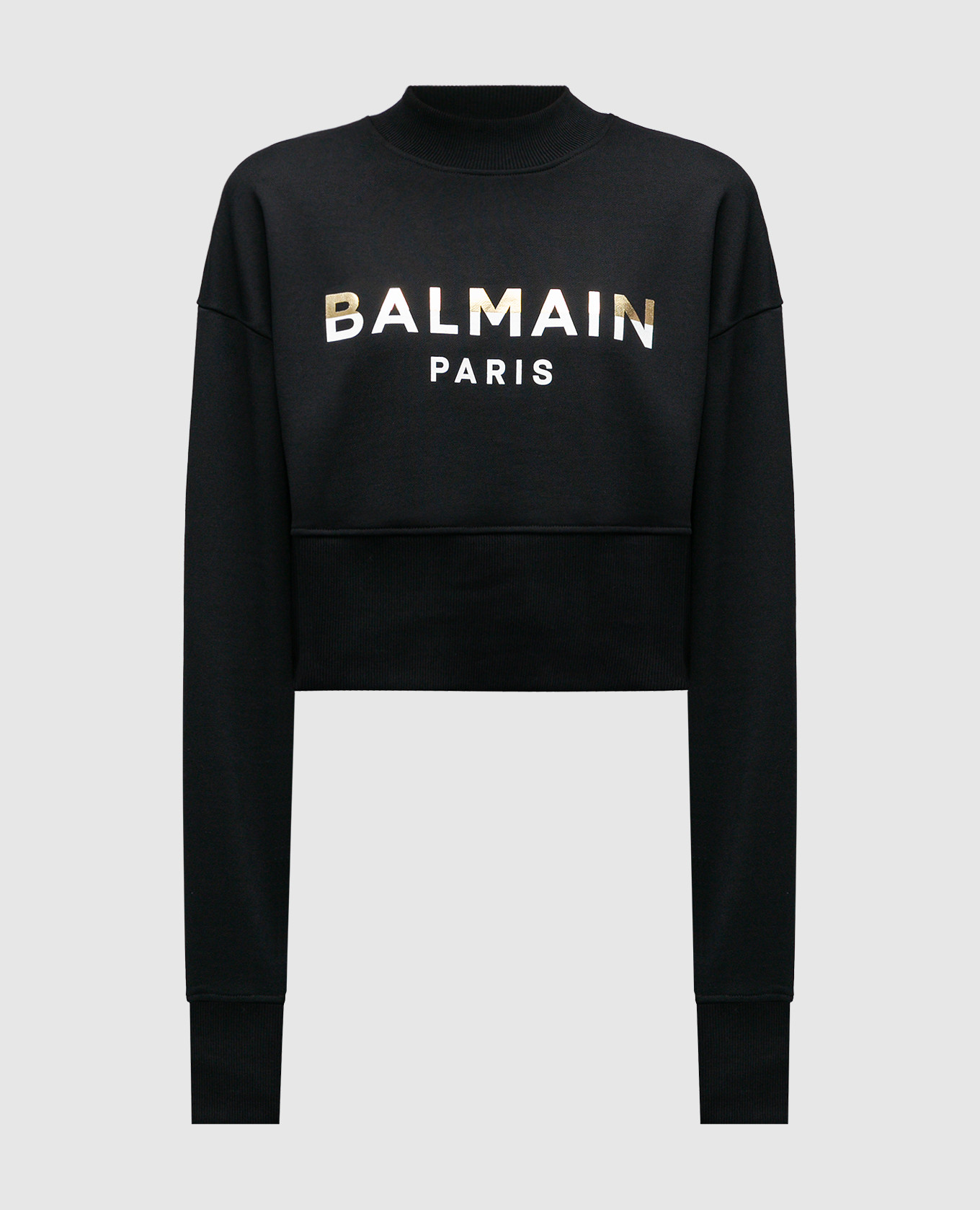 

Black sweatshirt with logo print Balmain, Черный