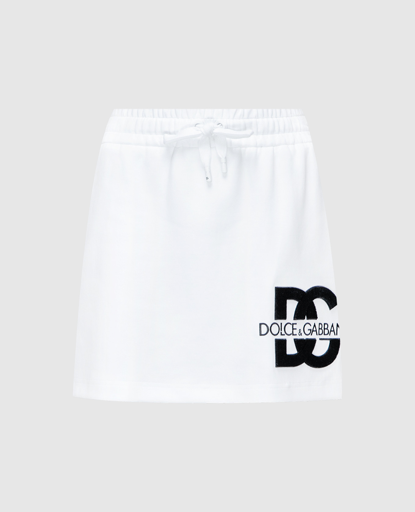 

White skirt with logo Dolce&Gabbana