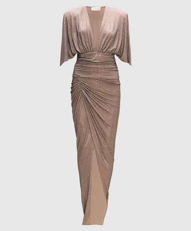 ALEXANDRE VAUTHIER - Beige maxi dress with crystals 233DR1951B1029B10 -  shop with European delivery at Symbol