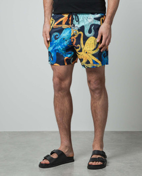 Vilebrequin Blue swimming shorts POULPES AQUARELLE MAHC4J31
