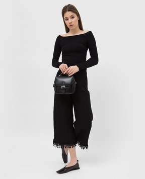 Max Mara Fiaba linen trousers with fringes FIABA