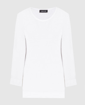 ANNECLAIRE White linen longsleeve D0142674