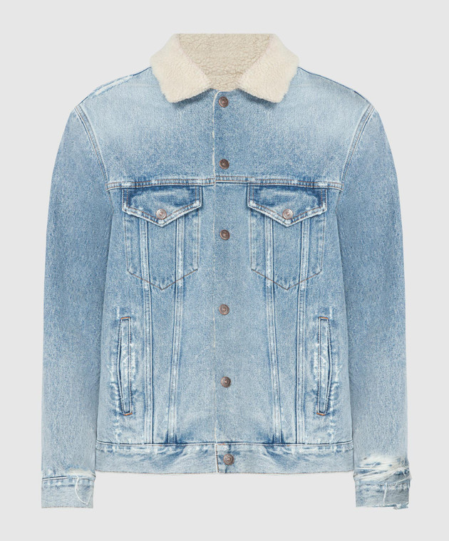 ◆MM6◆メゾンマルジェラ denim jacket with slits Maison Margiela MM6 - Blue denim jacket with slits