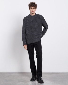 Alexander McQueen Gray wool sweater 760754Q1BAF