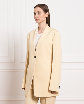 Jil Sander Yellow woolen jacket J04BN0001J40021
