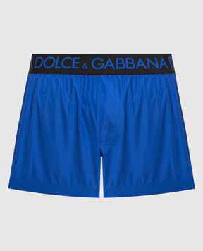 Dolce&Gabbana Blue logo swim shorts M4B44TFUSFW