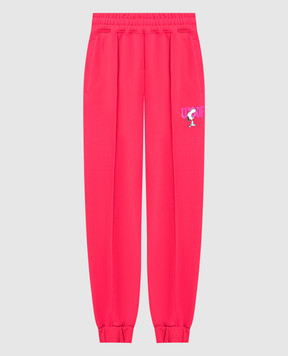 Philosophy di Lorenzo Serafini Joggers in pink with a Peanuts print J03140748