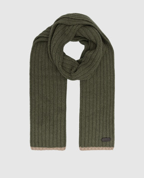 MooRER Green Hobart-cws cashmere scarf HOBARTCWS
