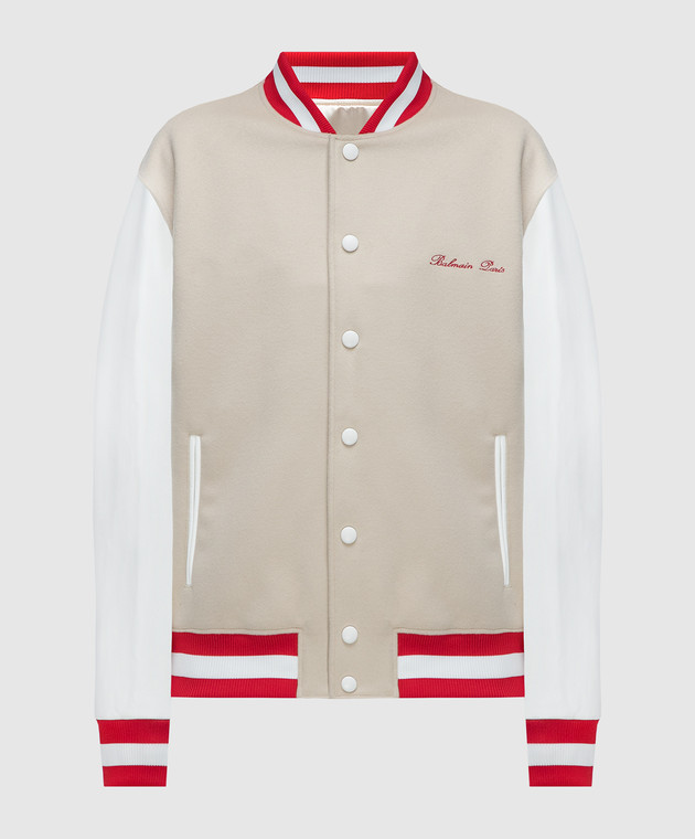 【送料&関税込】Balmain Beige Polyamide Blend Jacket Pierre Balmain Jacket XL