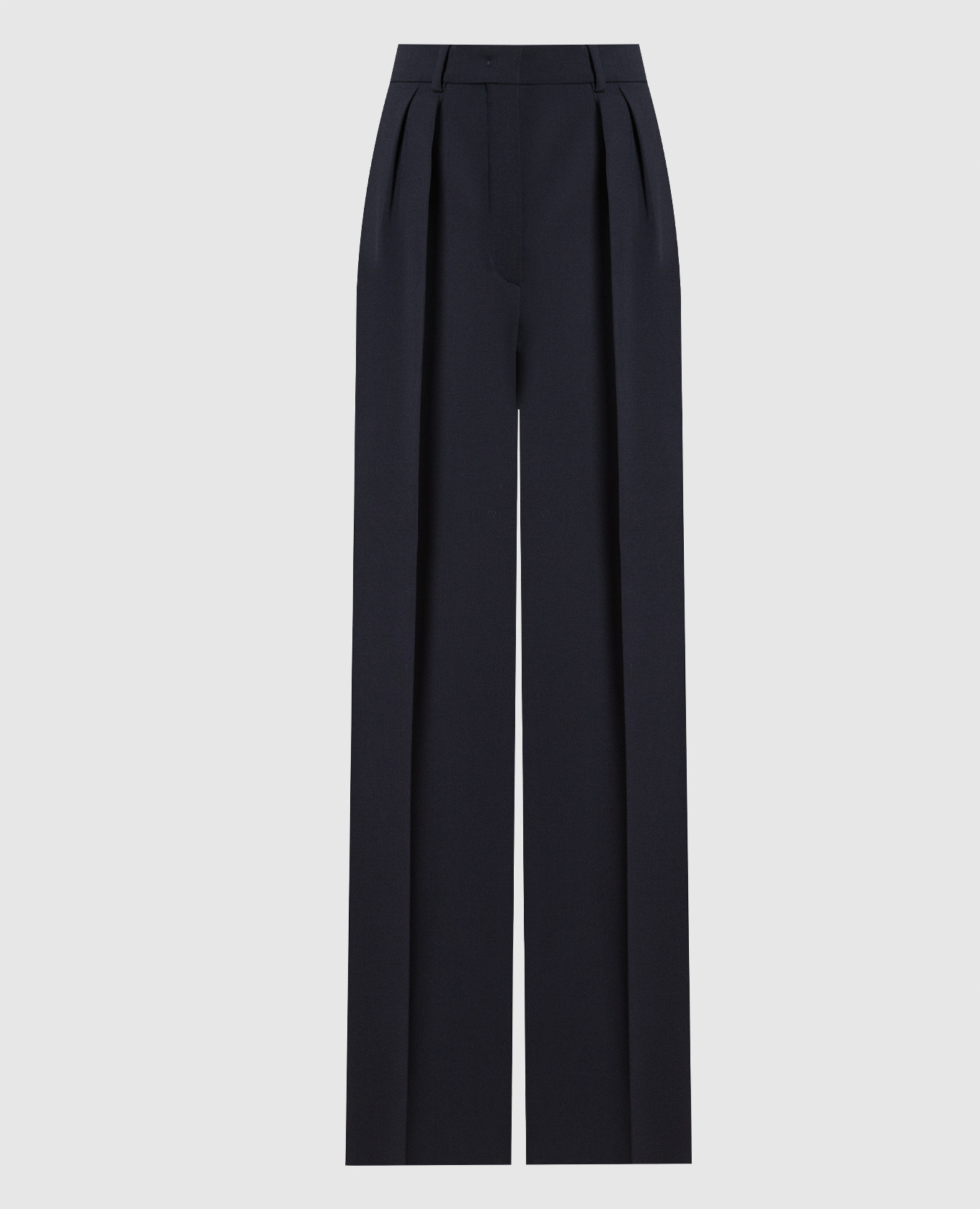 

Blue pants made of wool Max Mara Sportmax, Синий