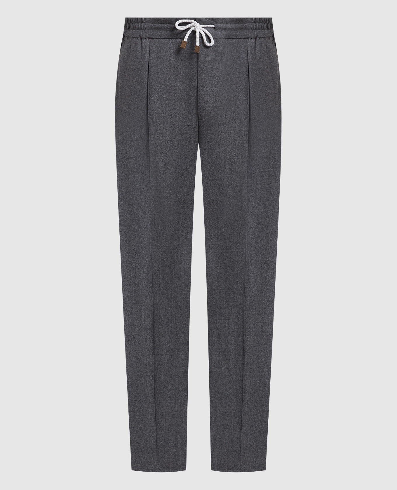 

Gray wool trousers Brunello Cucinelli, Серый