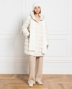 Woolrich White down jacket with logo CFWWOU0909FRUT2635